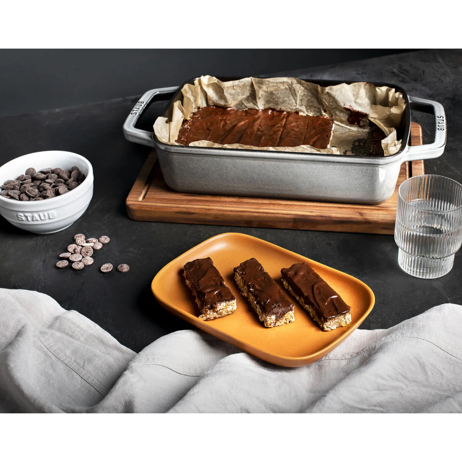 Staub Ofenform 30 x 20 cm, rechteckig, , Gusseisen