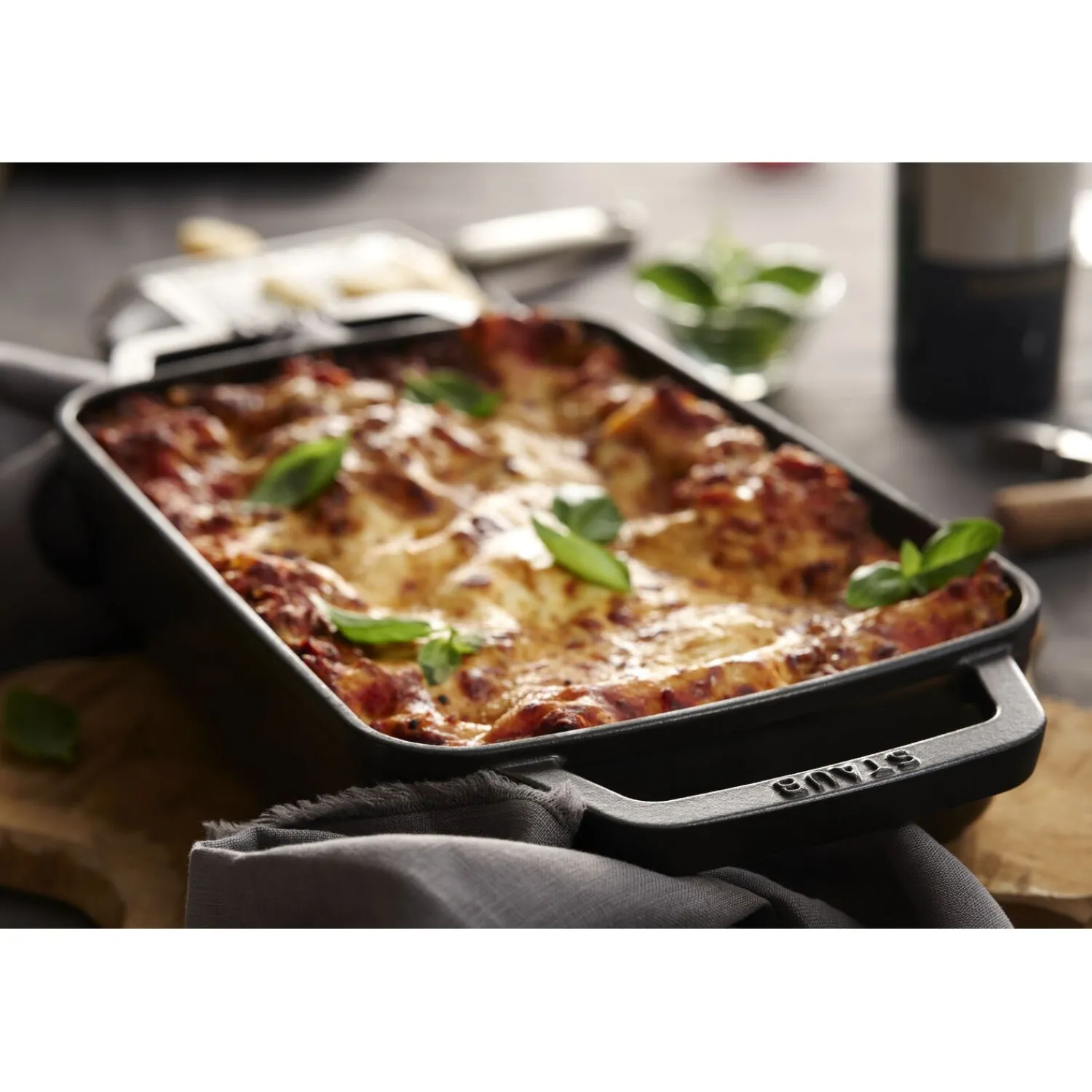 Staub Ofenform 30 x 20 cm, rechteckig, , Gusseisen