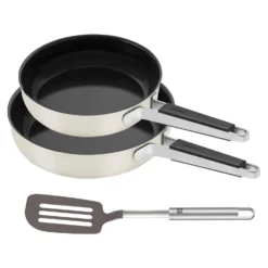 ZWILLING Pfannen-Set mit 28 cm Pfanne, 24 cm Pfanne und Pfannenwender, 3-tlg.