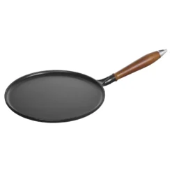 Staub Pfannkuchenpfanne 28 cm, rund, Schwarz, Gusseisen