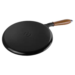 Staub Pfannkuchenpfanne 28 cm, rund, Schwarz, Gusseisen