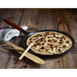 Staub Pfannkuchenpfanne 28 cm, rund, Schwarz, Gusseisen
