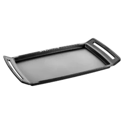 Staub Plancha 38 cm x 25 cm, rechteckig, Glänzend-Schwarz, Gusseisen