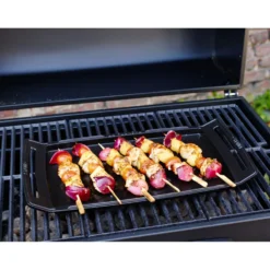 Staub Plancha 38 cm x 25 cm, rechteckig, Glänzend-Schwarz, Gusseisen