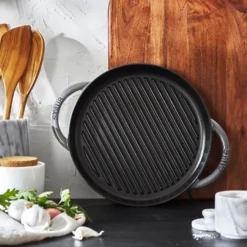 Staub Pure Grill 26 cm, rund, , Gusseisen