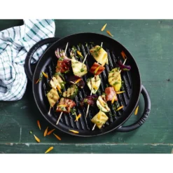 Staub Pure Grill 23 cm, rund, , Gusseisen