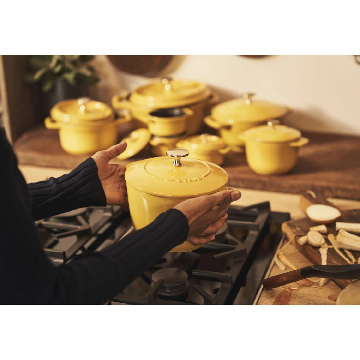 Staub Reis-Cocotte 16 cm, rund, , Gusseisen