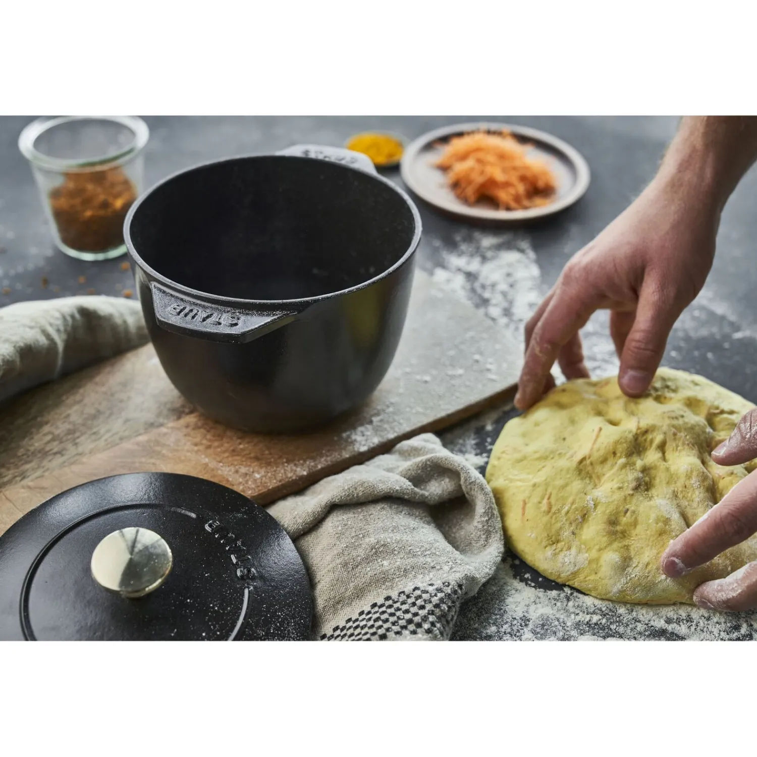 Staub Reis-Cocotte 16 cm, rund, , Gusseisen