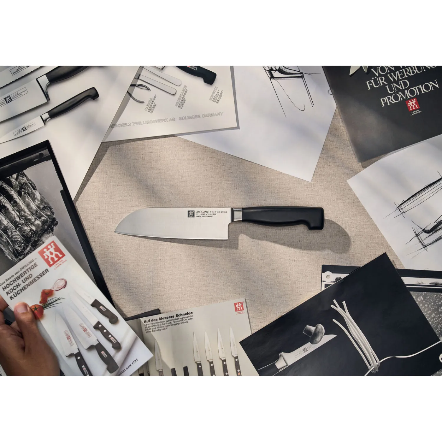 ZWILLING Santokumesser 16 cm, Glattschliff