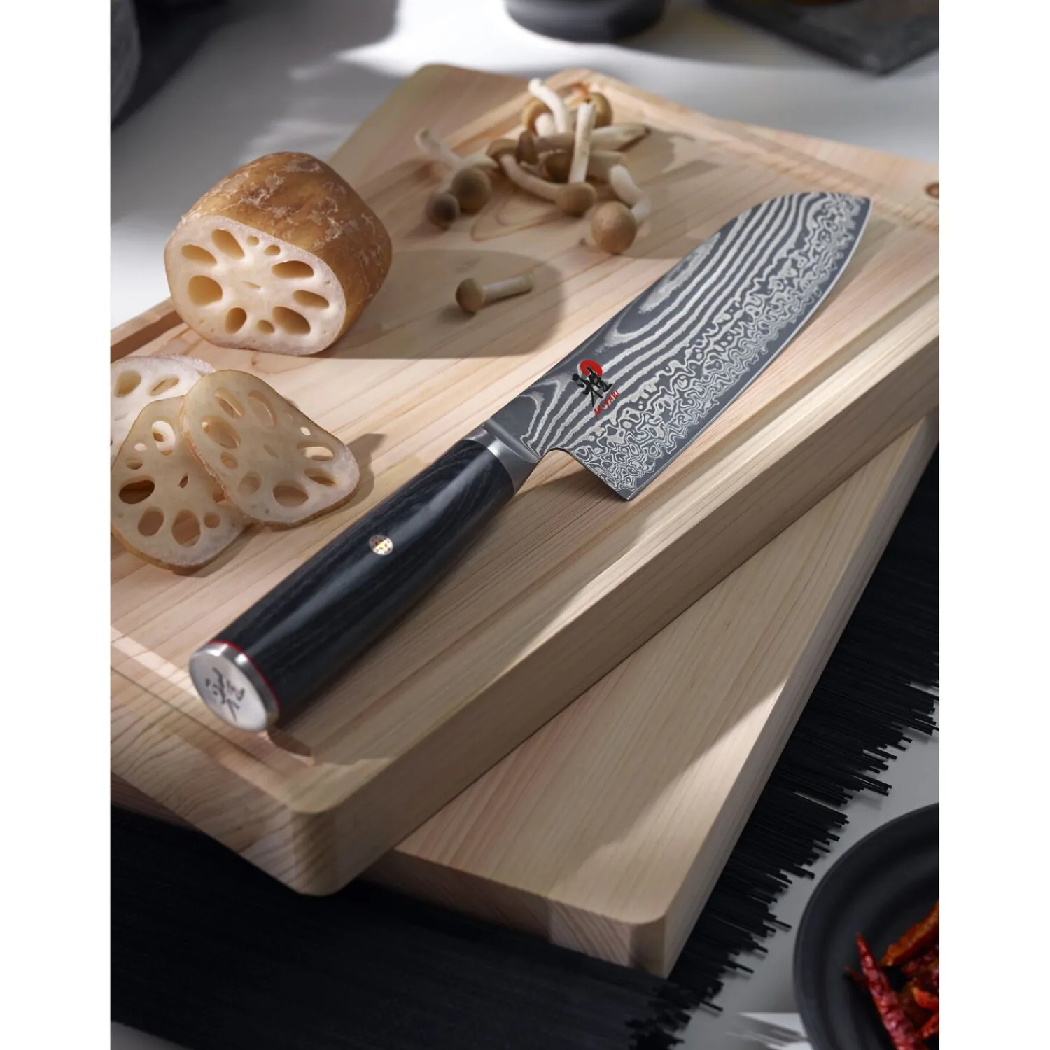 MIYABI Santokumesser 18 cm, Glattschliff