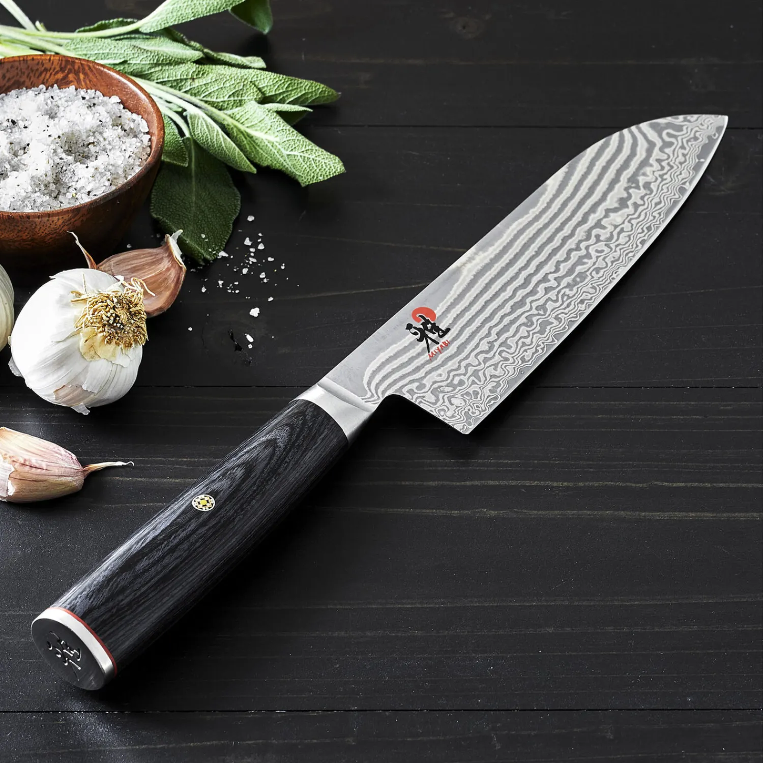 MIYABI Santokumesser 18 cm, Glattschliff