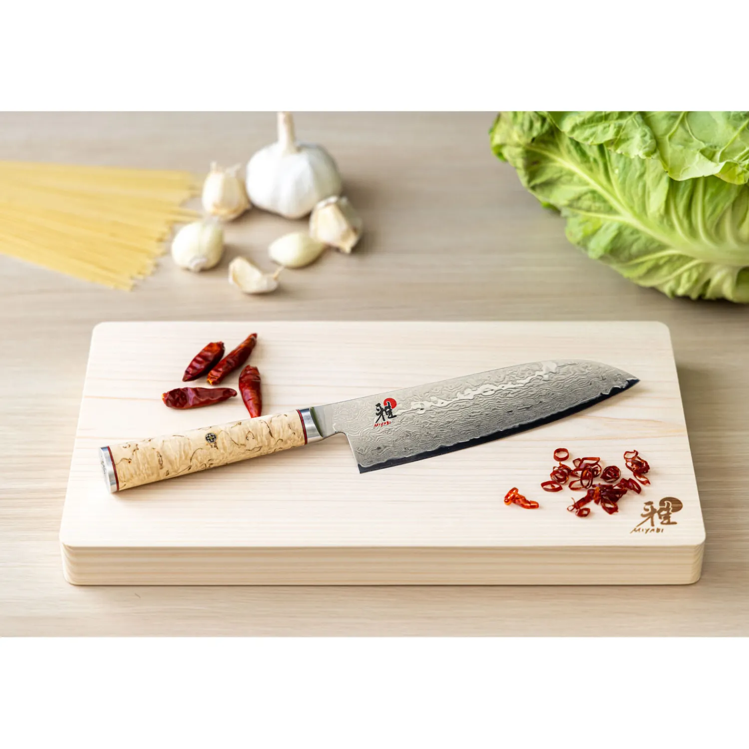 MIYABI Santokumesser 18 cm, Glattschliff