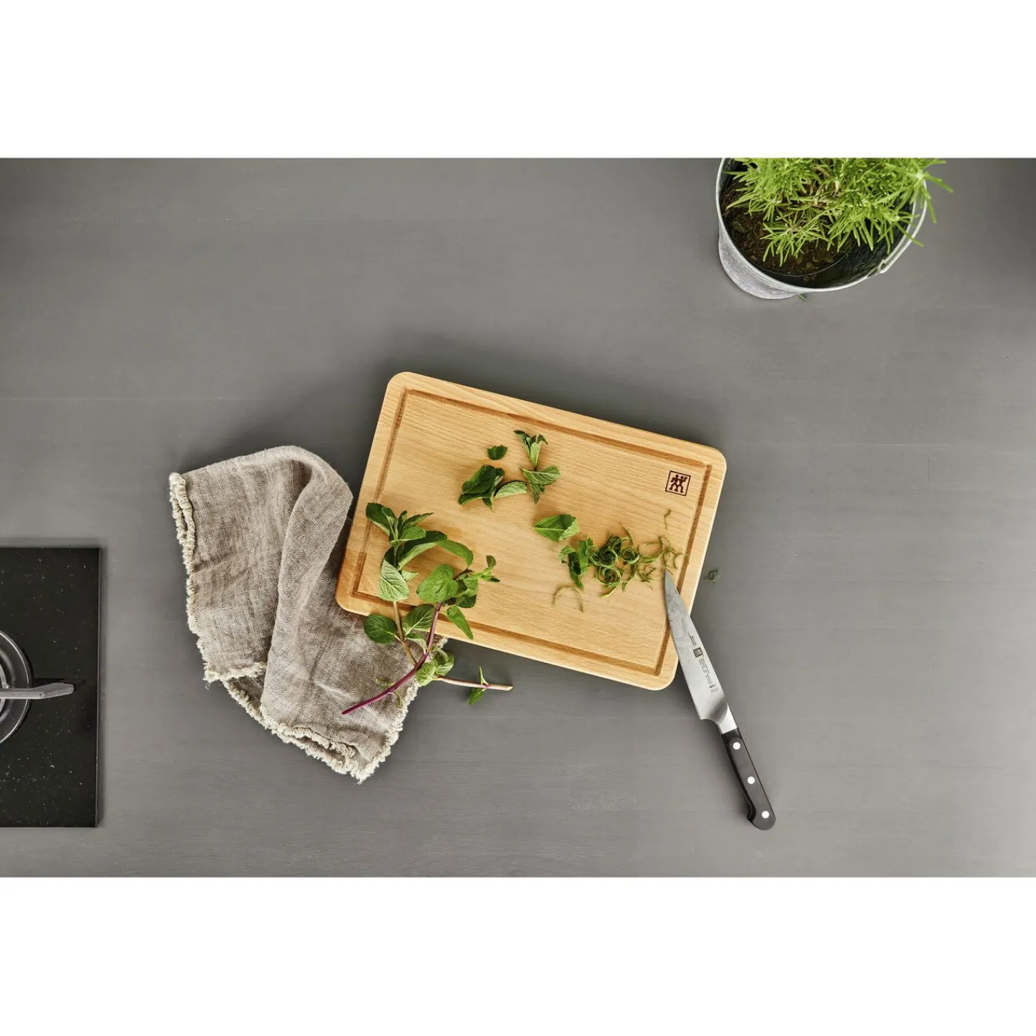 ZWILLING Schneidbrett 35 cm x 25 cm, Buche