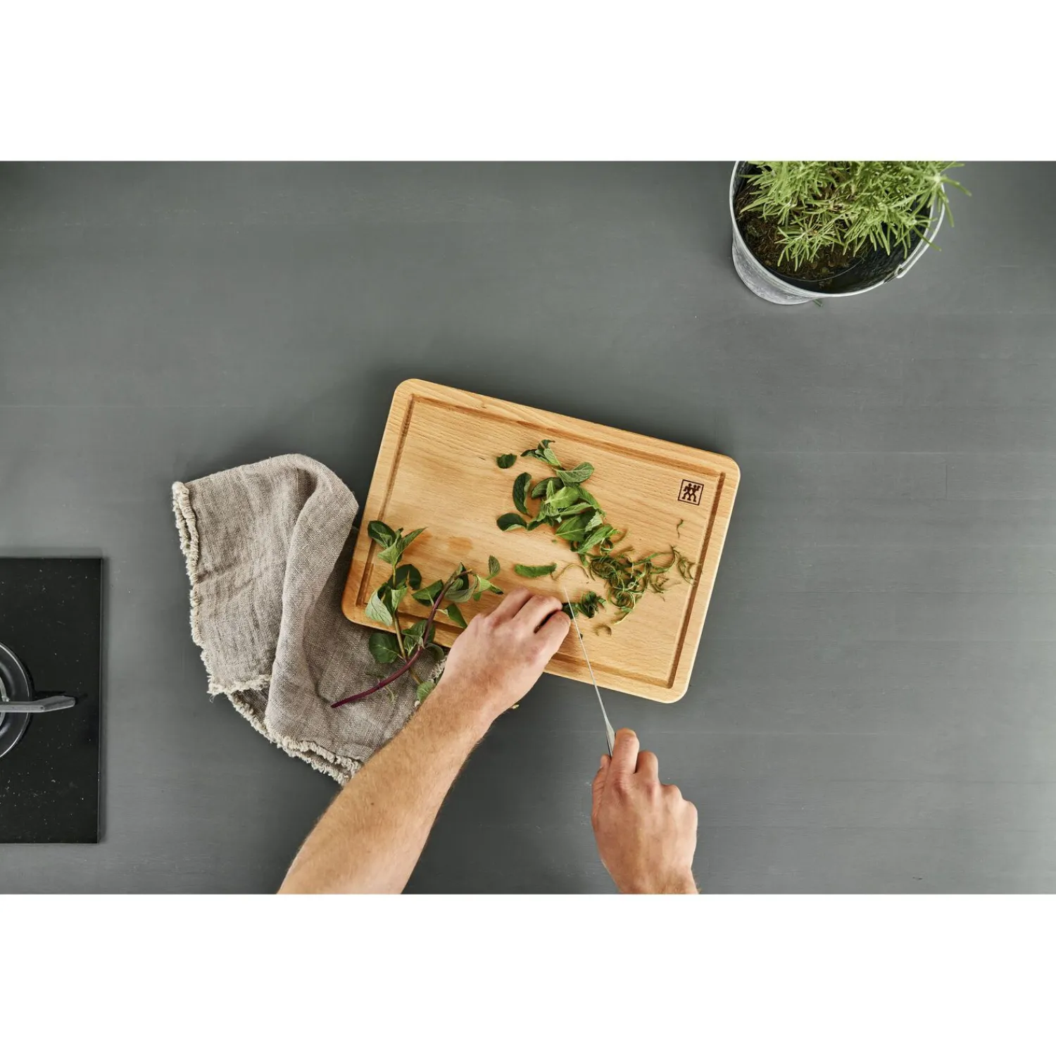 ZWILLING Schneidbrett 35 cm x 25 cm, Buche