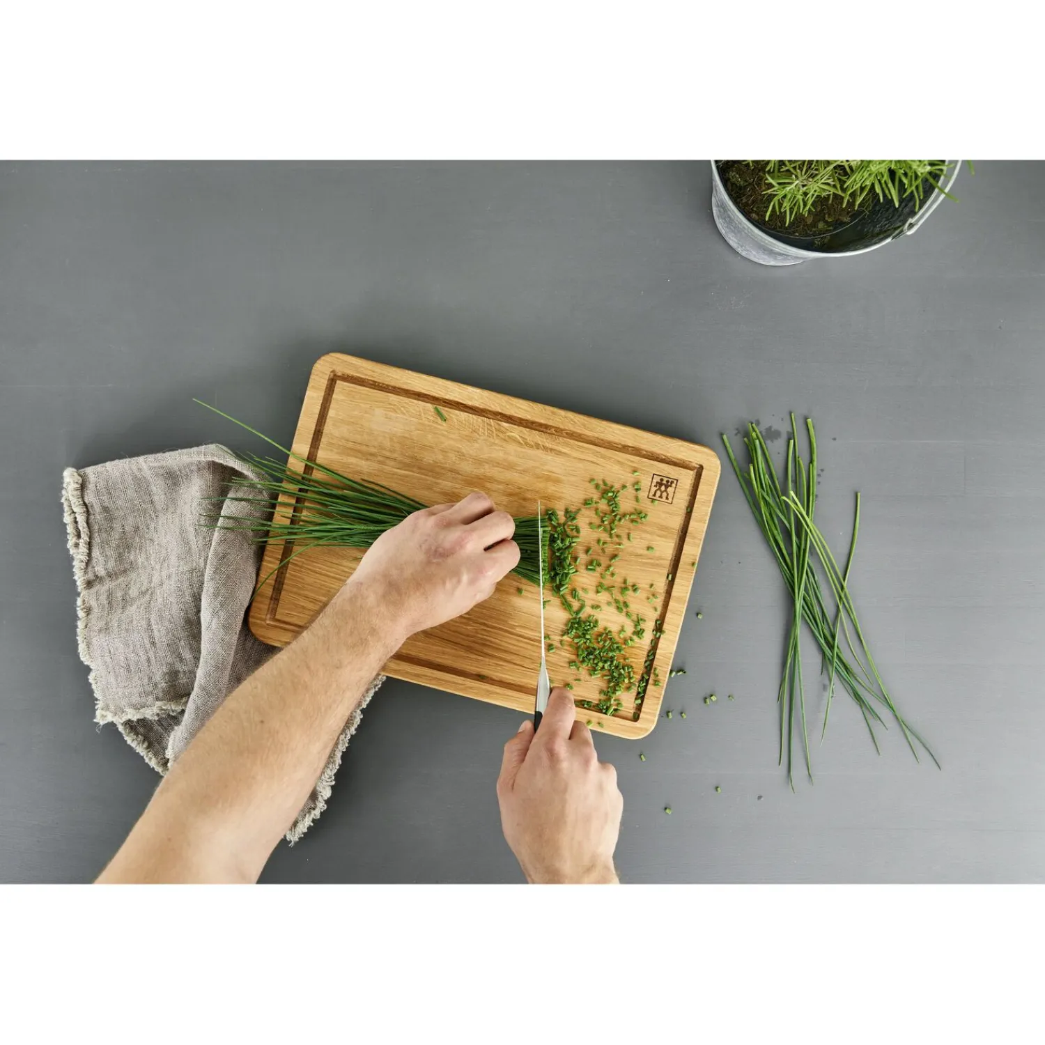 ZWILLING Schneidbrett 35 cm x 25 cm, Eiche