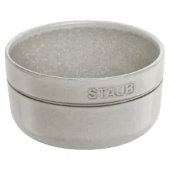 Staub Schüssel 12 cm, rund, Weisser Trüffel, Keramik