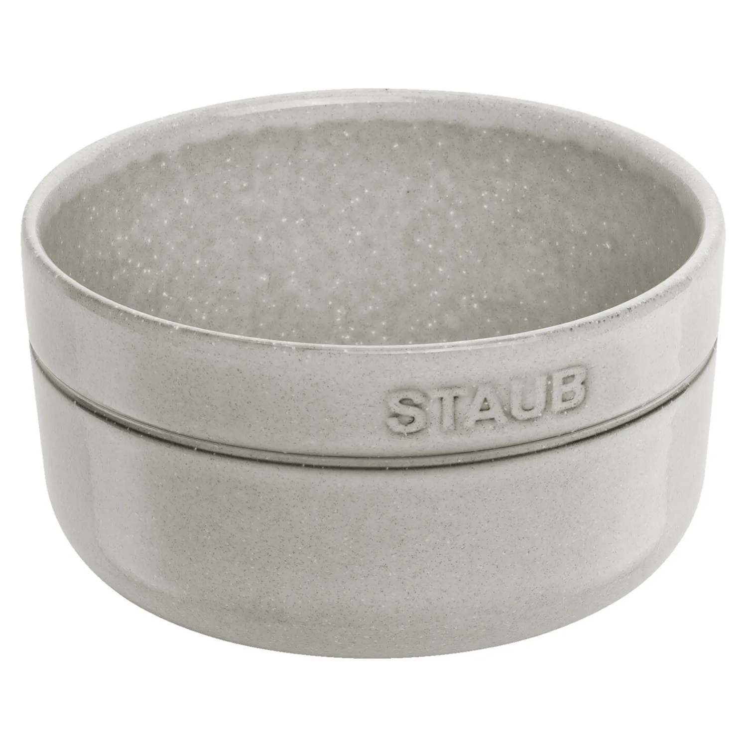 Staub Schüssel 12 cm, rund, Weisser Trüffel, Keramik