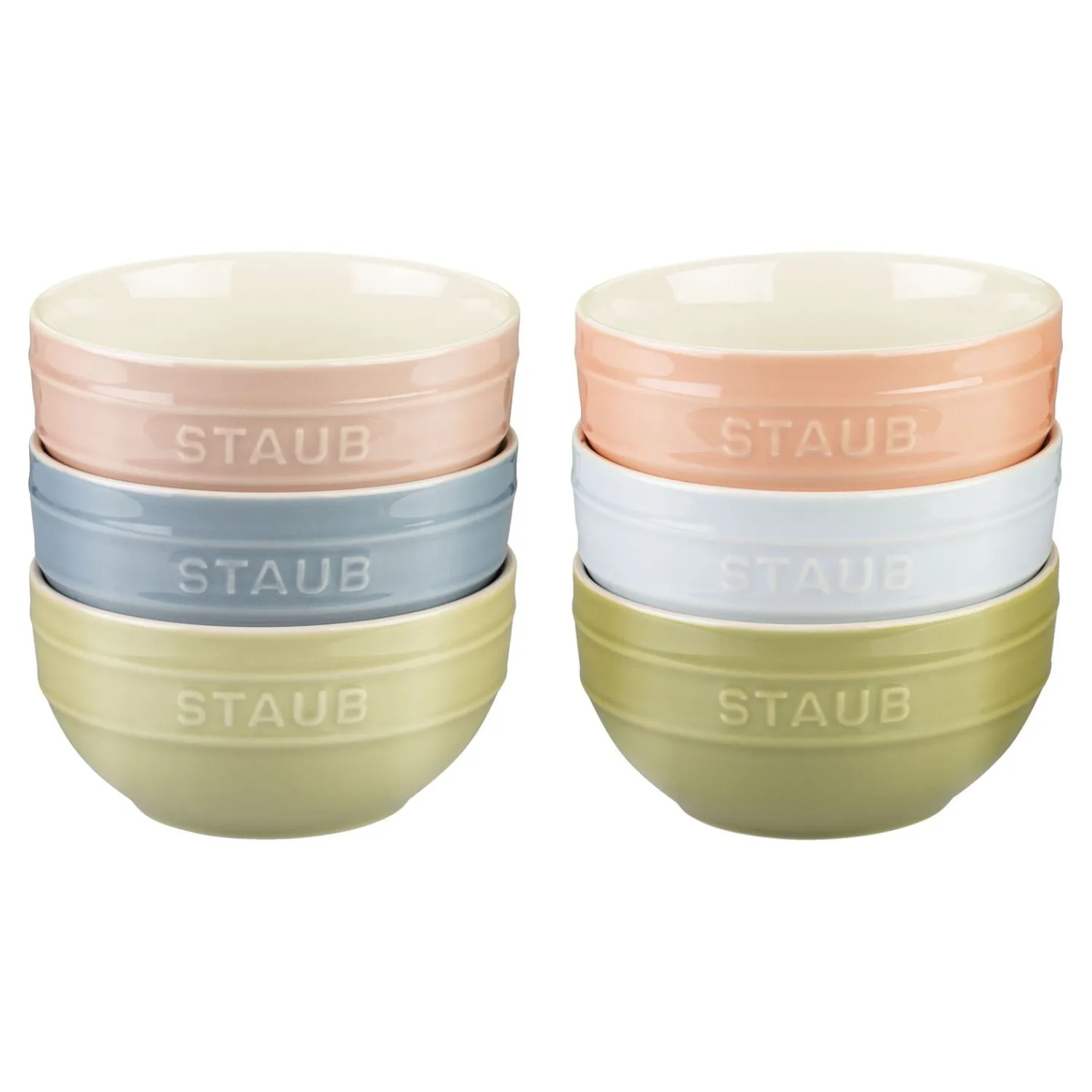 Staub Schüssel Set Macaron 14 cm / 6-tlg, Keramik