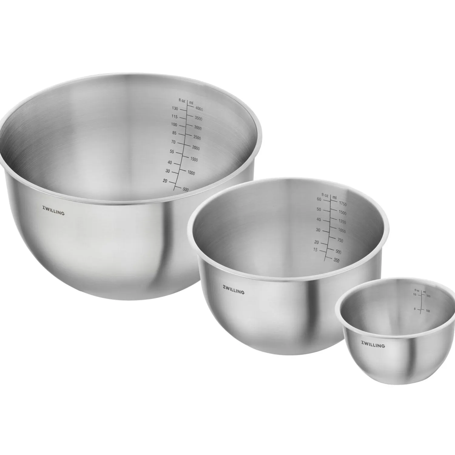 ZWILLING Schüssel Set S/M/L / 3-tlg, Edelstahl, Silber