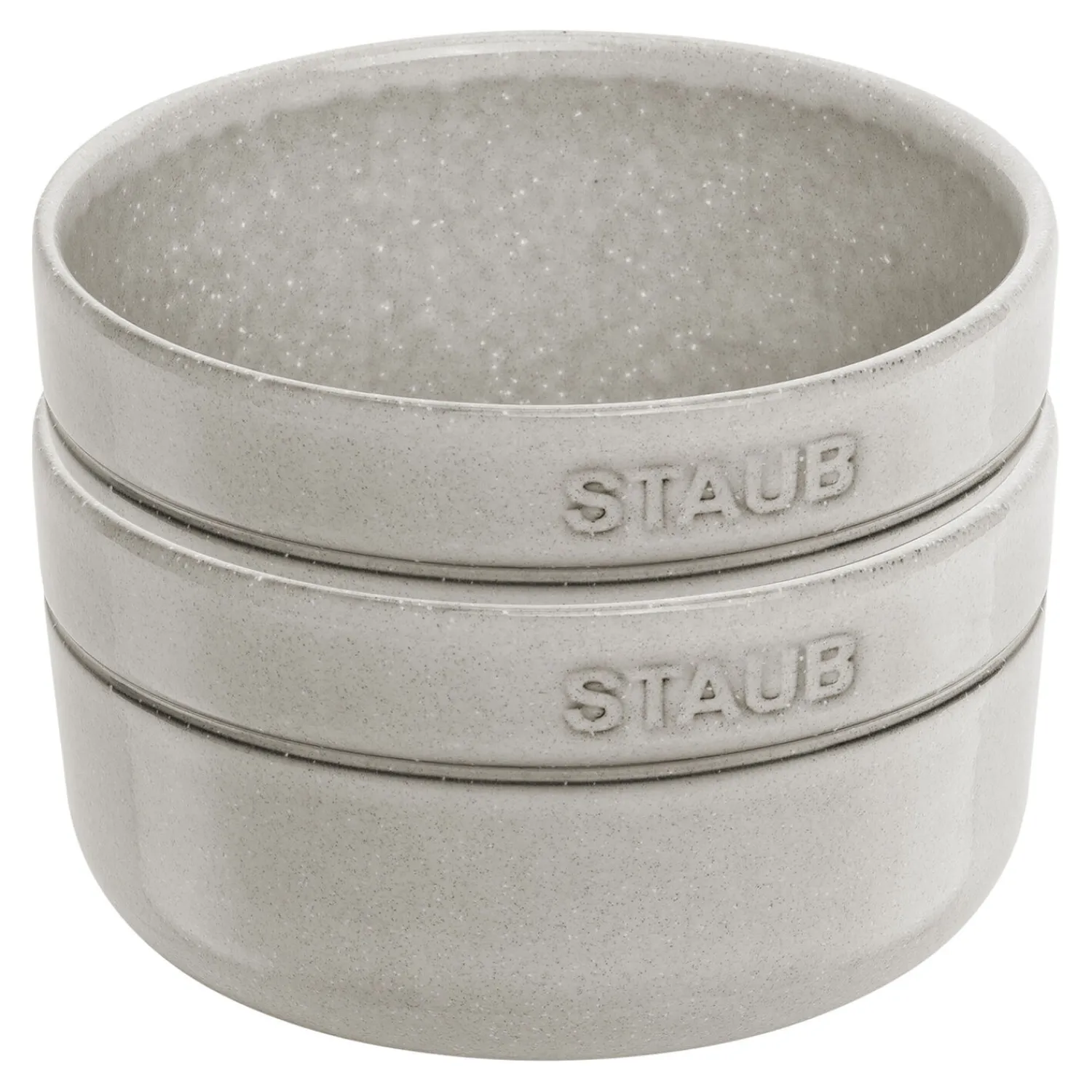 Staub Schüsselset, 2-tlg. / 12 cm, Weisser Trüffel, Keramik