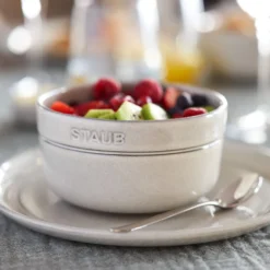 Staub Schüsselset, 2-tlg. / 12 cm, Weisser Trüffel, Keramik