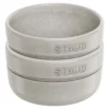 Staub Schüsselset, 2-tlg. / 10 cm, Weisser Trüffel, Keramik