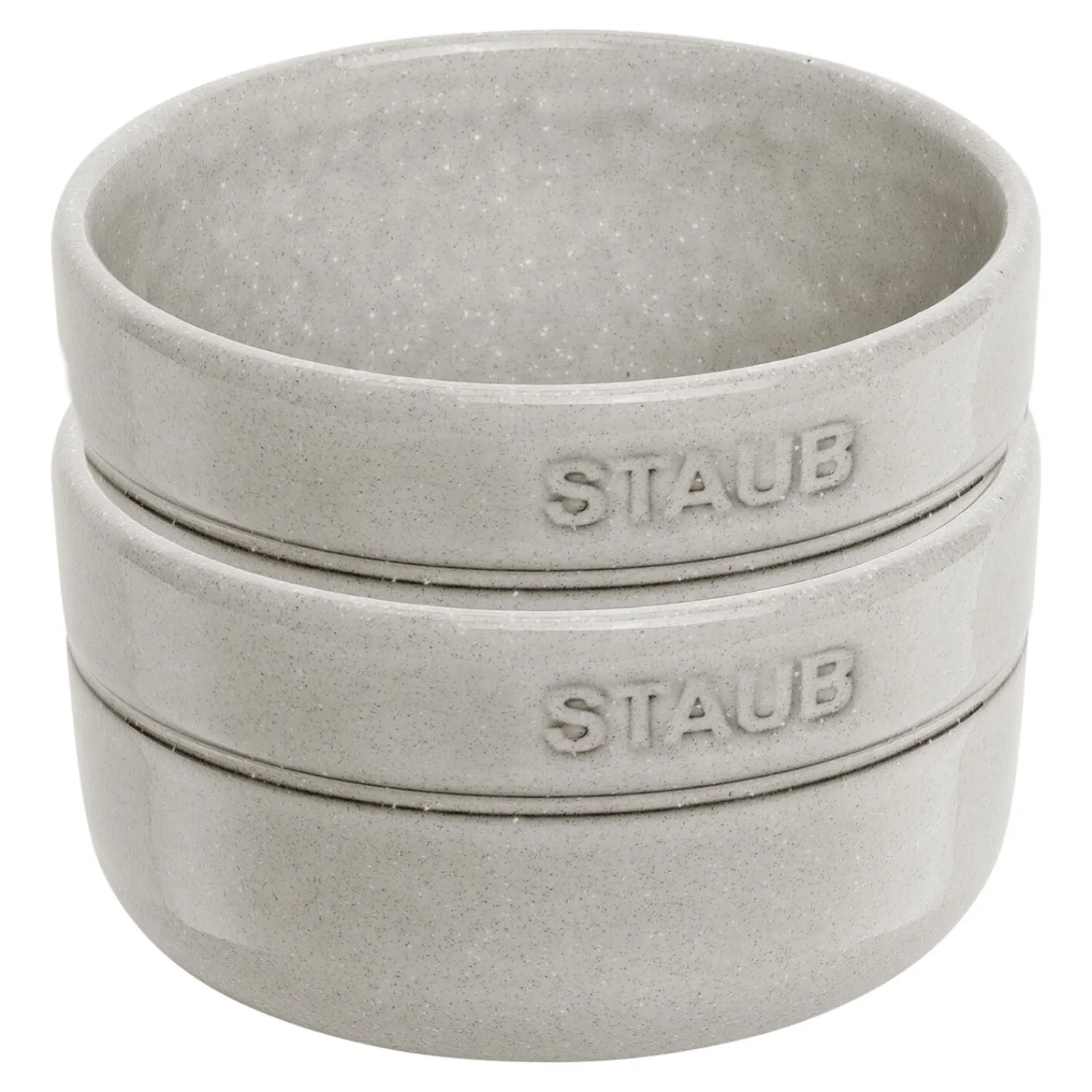 Staub Schüsselset, 2-tlg. / 10 cm, Weisser Trüffel, Keramik