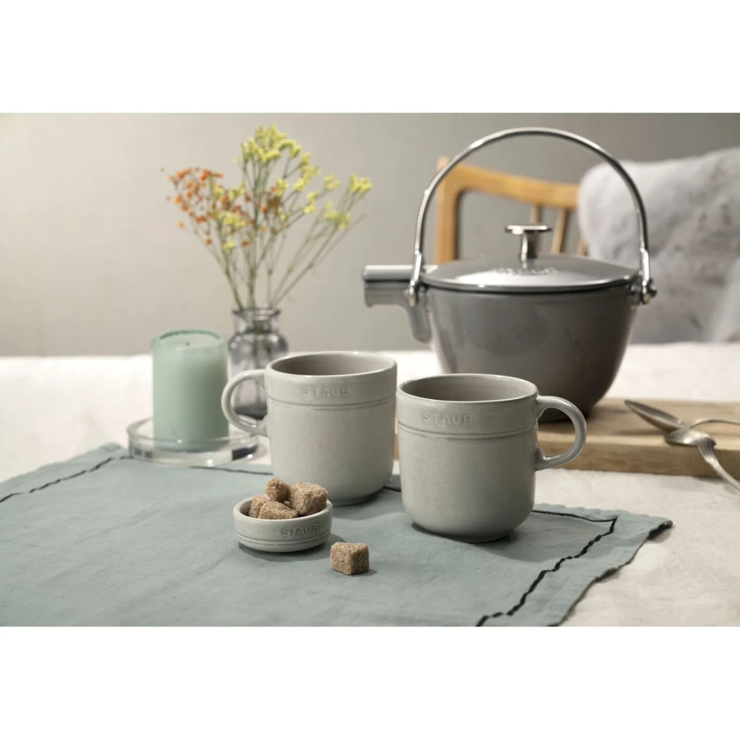Staub Schüssel Set 4-tlg, Weisser Trüffel, Keramik