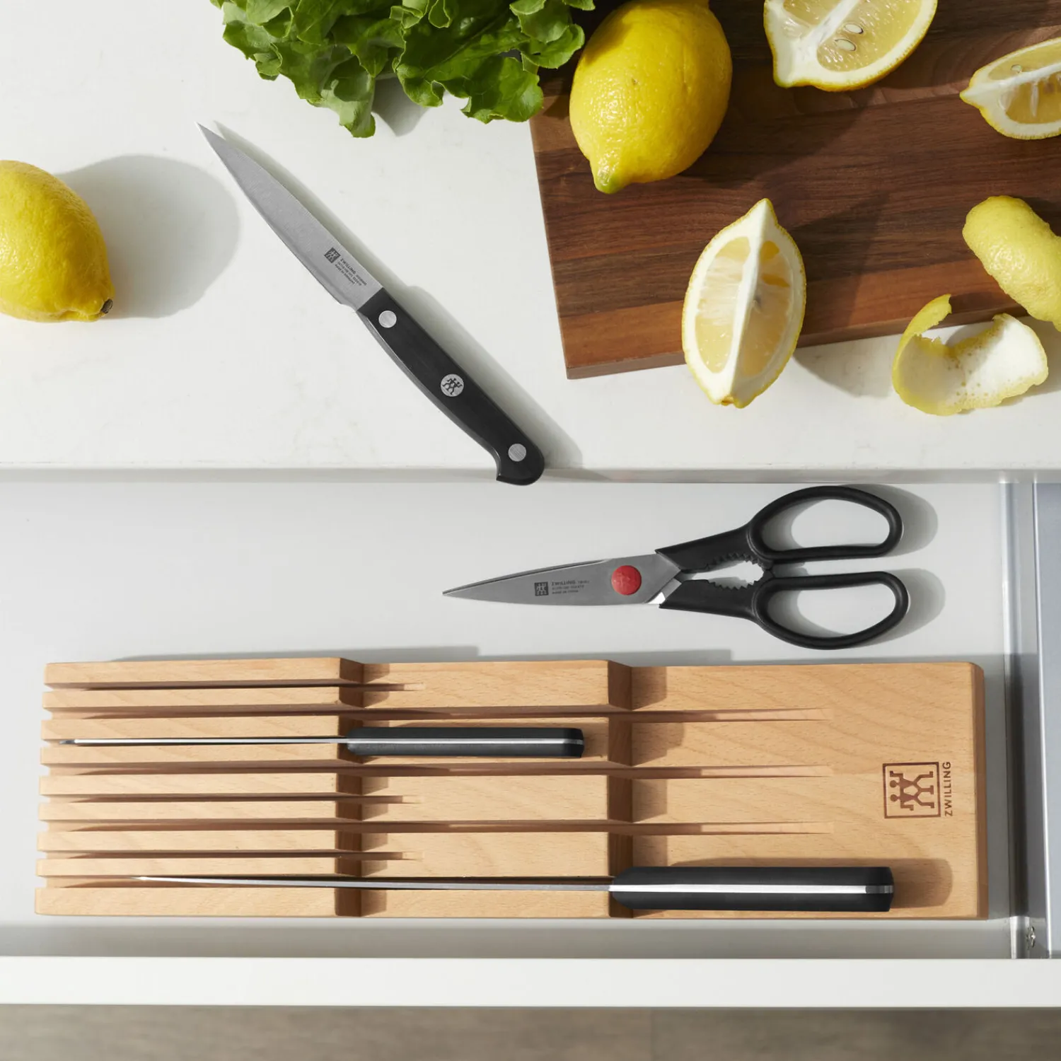 ZWILLING Schubladeneinsatz für bis zu 8 Messer, Buche