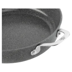 BALLARINI Servierpfanne mit Deckel, 28 cm, Aluminium, Titanverstärkte keramische Antihaftbeschichtung