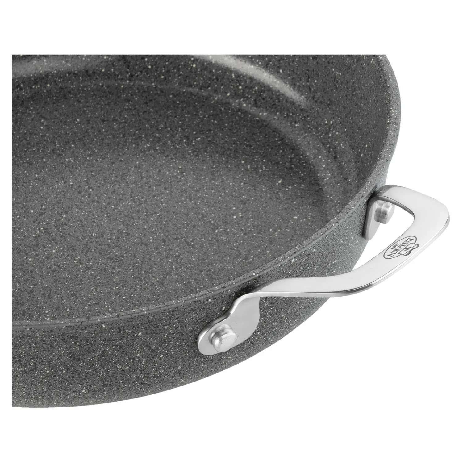 BALLARINI Servierpfanne mit Deckel, 28 cm, Aluminium, Titanverstärkte keramische Antihaftbeschichtung