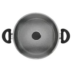 BALLARINI Servierpfanne mit Deckel, 28 cm, Aluminium, Keramische Antihaftbeschichtung