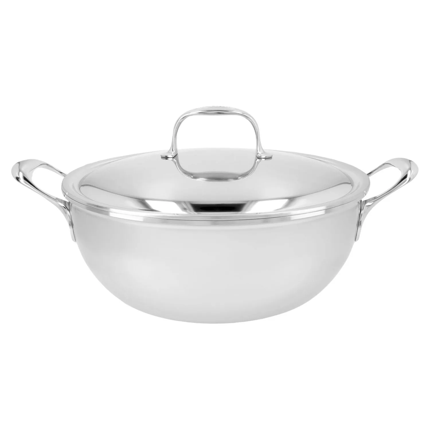Demeyere Servierpfanne mit doppelwandigem Deckel 28 cm, 18/10 Edelstahl