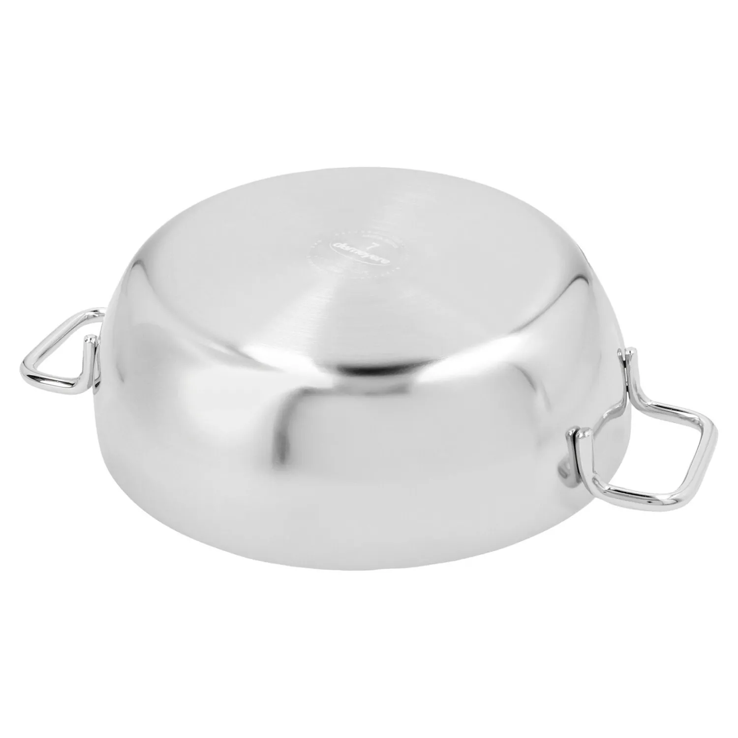 Demeyere Servierpfanne mit Glasdeckel 24 cm, 18/10 Edelstahl
