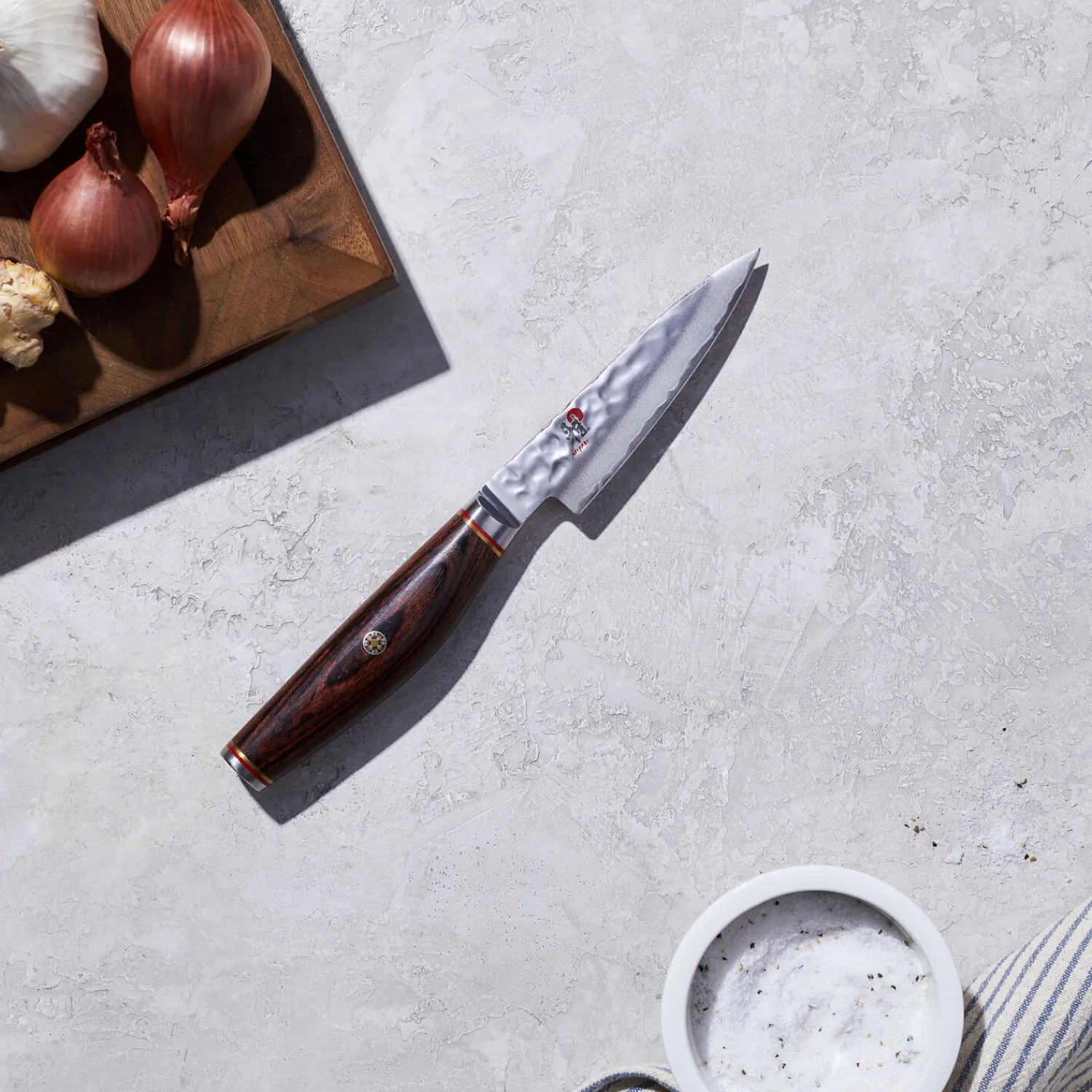 MIYABI Shotoh 9 cm, Pakka Holz