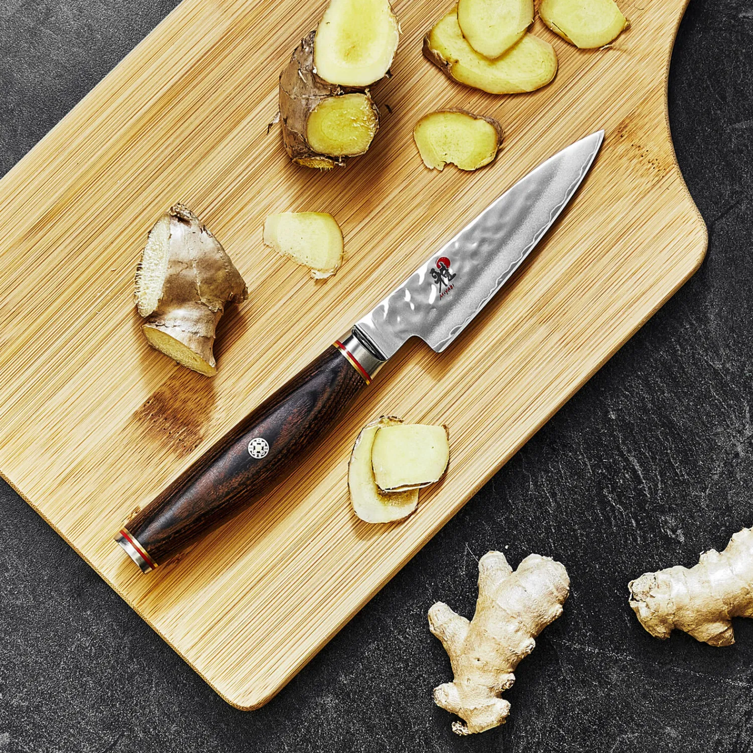 MIYABI Shotoh 9 cm, Pakka Holz