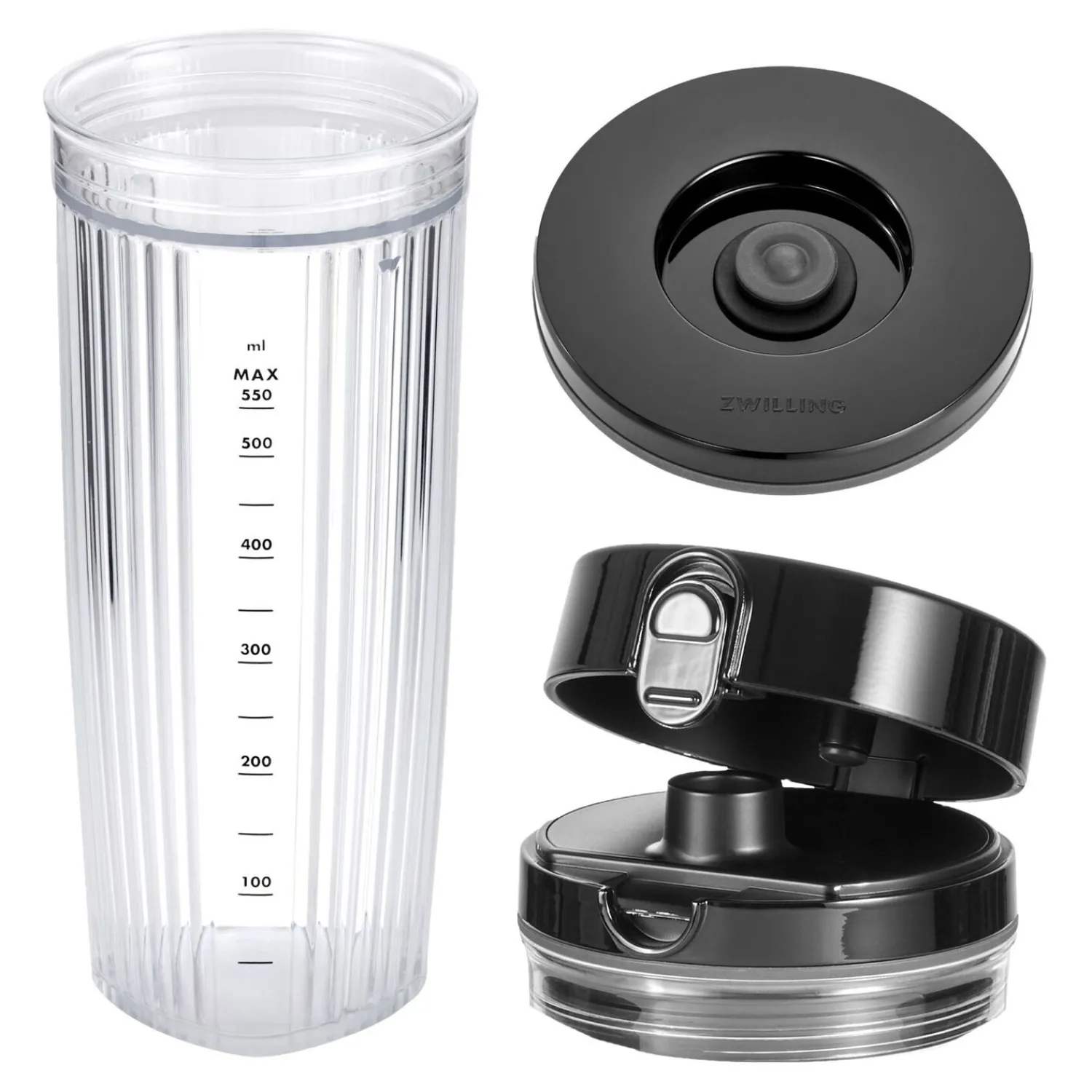 ZWILLING Standmixer Zubehör Set inklusive Vakuumdeckel, 550 ml,