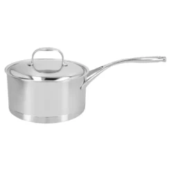 Demeyere Stieltopf mit Deckel 20 cm, 18/10 Edelstahl, Silber