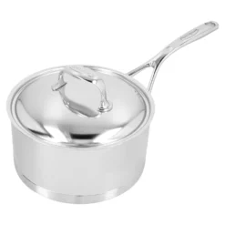 Demeyere Stieltopf mit Deckel 20 cm, 18/10 Edelstahl, Silber