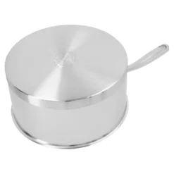 Demeyere Stieltopf mit Deckel 20 cm, 18/10 Edelstahl, Silber
