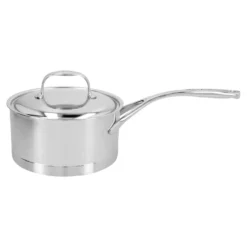 Demeyere Stieltopf mit Deckel 18 cm, 18/10 Edelstahl, Silber