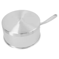 Demeyere Stieltopf mit Deckel 18 cm, 18/10 Edelstahl, Silber