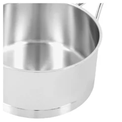 Demeyere Stieltopf mit Deckel 18 cm, 18/10 Edelstahl, Silber