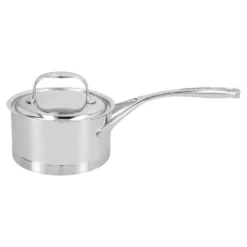 Demeyere Stieltopf mit Deckel 14 cm, 18/10 Edelstahl, Silber