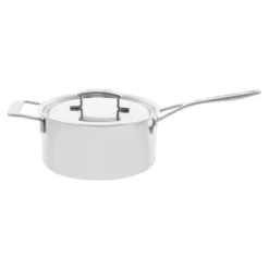 Demeyere Stieltopf mit Deckel, 22 cm, 18/10 Edelstahl