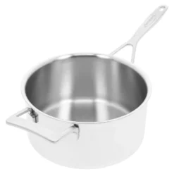 Demeyere Stieltopf mit Deckel, 22 cm, 18/10 Edelstahl