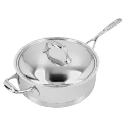 Demeyere Stieltopf mit Deckel, niedrig 28 cm, 18/10 Edelstahl