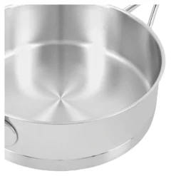 Demeyere Stieltopf mit Deckel, niedrig 28 cm, 18/10 Edelstahl