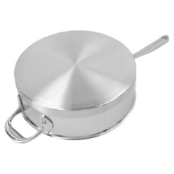 Demeyere Stieltopf mit Deckel, niedrig 24 cm, 18/10 Edelstahl