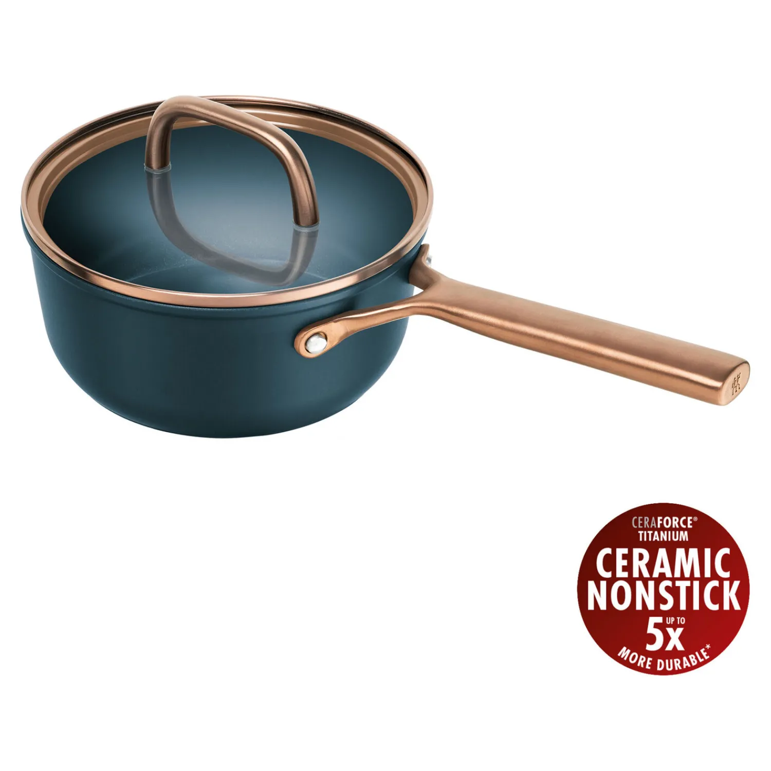 ZWILLING Stieltopf mit Glasdeckel 18 cm, Aluminium,